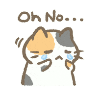 Sad Oh No Sticker
