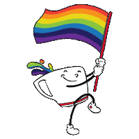 pride parade coffee Sticker
