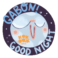 Good Night Space Sticker by KOKOAK Eider Eibar