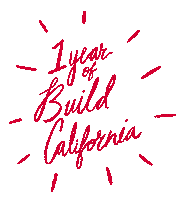 BuildCalifornia birthday california construction anniversary Sticker