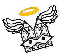 Angel Flying Sticker by Stamatia Alexaki