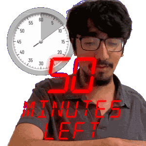 50 Minutes Sticker