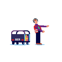 Luggage Ber Sticker by berlinairport