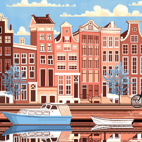 bike amsterdam GIF by Dan Blaushild