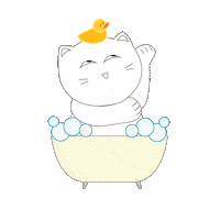 Cat Basha Sticker by The Bath Box