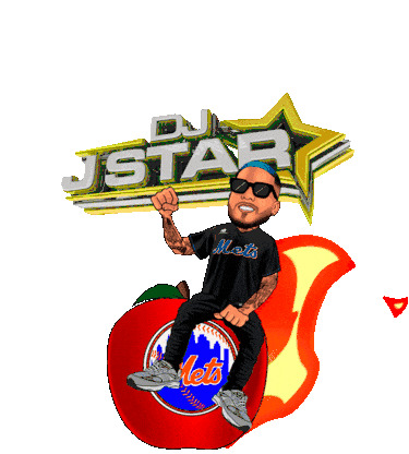 New York Apple Sticker by DJ JStar