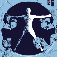 danielescali art future cyborg robotic GIF