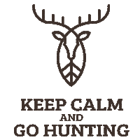 Hunting Keep Calm Sticker by Pirscher