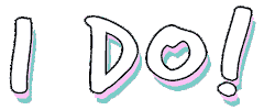I Do Love Sticker by ThePinkBride