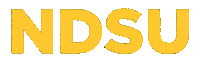 ndsu green yellow ndsu northdakota Sticker