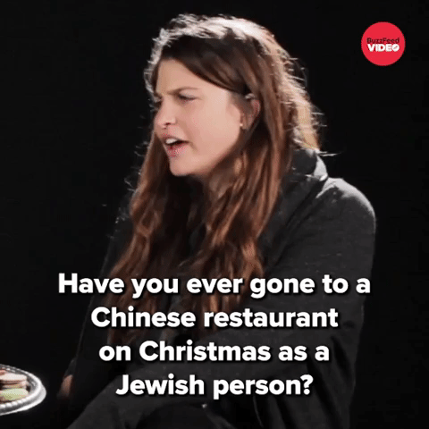 Chinese food on christmas