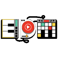 Party Dj Sticker by YouTube