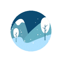 Winter Snowing Sticker by UPF