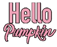Laratanillustrations hello autumn pumpkin spooky season Sticker