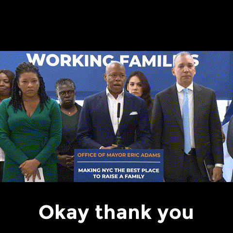 New York Thank You GIF by Eric Adams