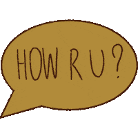 How Are You Hello Sticker