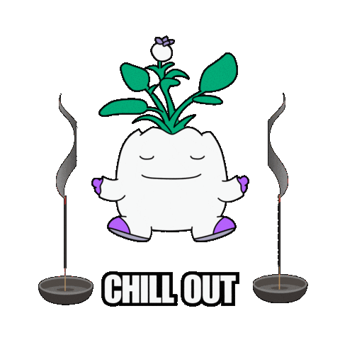 Stay Calm Mental Health Sticker by Magic Eden