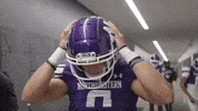 College Football Walking GIF by Northwestern Athletics