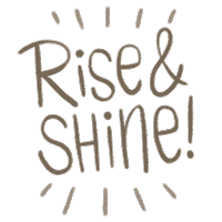 Rise And Shine Sticker by Nightingale