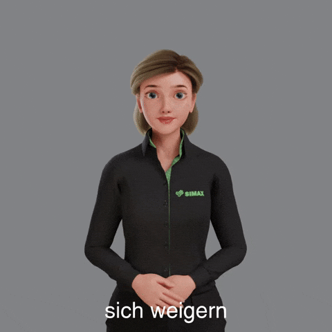 Avatar Gebärdensprache GIF by Sign Time - SiMAX