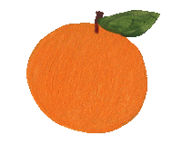 jananareally orange fruit tropical fruits Sticker