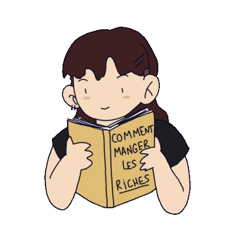 Manger Lire Sticker by max contre-attaque