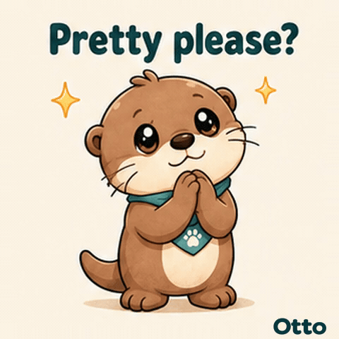 Pretty Please? Otto the Otter’s Sweetest Request
