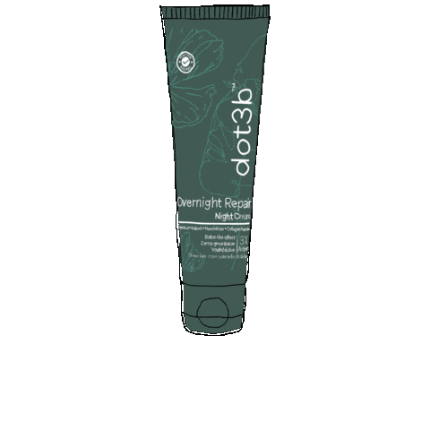 dot3b giphygifmaker skincare night cream skincare brand Sticker