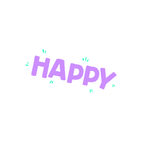 adulariadcv happy green feliz violet Sticker