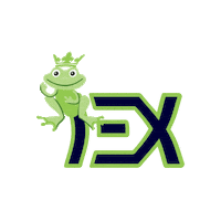 EightX fashion style king frog Sticker