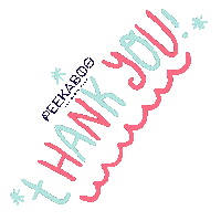 PeekabooParty party thanks fiesta thankyou Sticker