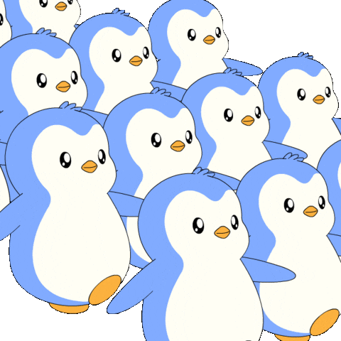 Team Marching GIF by Pudgy Penguins