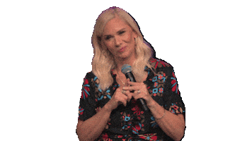 leannemorgancomedy hmmm maybe not really squirm Sticker