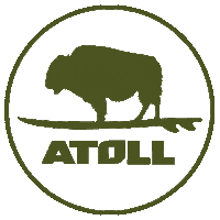 atollboards sup bison buffalo paddle Sticker