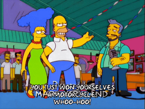homer simpson dancing GIF