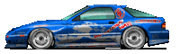 Drifting Sports Car Sticker