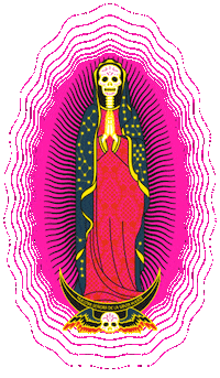 Our Lady Of Guadalupe Skull Sticker by tuttiSanti