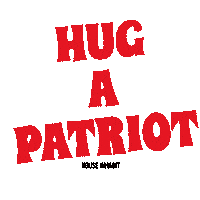 HouseInhabit jessica reed kraus house inhabit houseinhabit hug a patriot Sticker