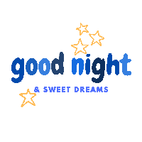 Good Night Star Sticker