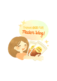 mdm_wang meal enak rendang madam wang Sticker