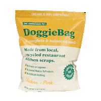 theconsciouspet tcp doggie bag conscious pet doggiebag Sticker