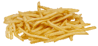 sparkling french fries STICKER