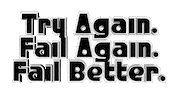 Try Again Alternative Rock Sticker by OpticalArtInc.