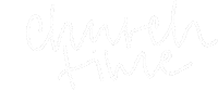 Lettering Church Sticker