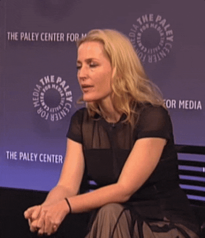 gillian anderson eyeroll GIF by The Paley Center for Media