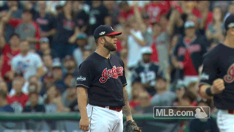 Surprised Cleveland Indians GIF by MLB
