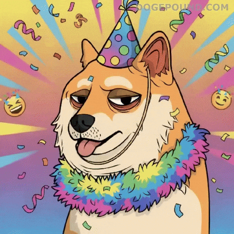 Tired Happy Birthday GIF by Doge Pound