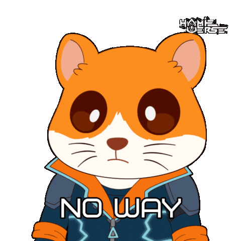 No Way What Sticker by Hamieverse