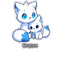 Snuggles Blueaesthetic Sticker