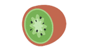 emojivid food emoji emojivid kiwifruit Sticker